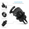 Air Vent Mount Phone Holder with Adjustable Switch Lock for Popsocket with 360 Rotation