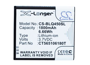 1800mAh Battery - CS-BLQ450SL / Li-ion / Volts: 3.7