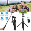 Selfie Stick Tripod Wireless Desktop Phone Tripod Stand Holder Telescopic Selfie Stick