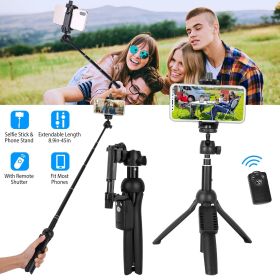 Selfie Stick Tripod Wireless Desktop Phone Tripod Stand Holder Telescopic Selfie Stick