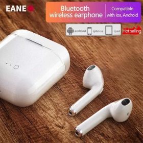 Wireless Earbuds Bluetooth 5.0 i7s Earphones IP65 Waterproof with Charging Case;  24H Music Playback;  White