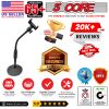 5 Core Gooseneck Phone Holder Stand for Desk Table Flexible Arm with Anti-Skid Round Base , Cell Phones Mount Clamp Compatible with iPhone Samsung