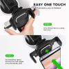Easy One Touch 4 Dash & Windshield Universal Car Mount Phone Holder Desk Stand for -iPhone; Samsung; Moto; Huawei; Nokia; LG; Smartphones; Black