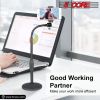 5 Core Gooseneck Phone Holder Stand for Desk Table Flexible Arm with Anti-Skid Round Base , Cell Phones Mount Clamp Compatible with iPhone Samsung