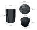 PSX9A.Mobile phone car charger;  headset wireless charger QI wireless charger iPhone / Nokia / Samsung mobile phone wireless charger