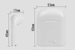 Wireless Earbuds Bluetooth 5.0 i7s Earphones IP65 Waterproof with Charging Case;  24H Music Playback;  White