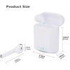Wireless Earbuds Bluetooth 5.0 i7s Earphones IP65 Waterproof with Charging Case;  24H Music Playback;  White