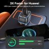 QOOVI 44W Car Charger PD USB Type C 3 Ports Fast Charging USB Quick Charge Phone Charger For iPhone 14 Pro Xiaomi Samsung Huawei