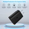USB C Wall Charger 25W PD3.0 Fast Charger Power Adapter High Speed Wall Charger Fit for Samsung S21 S20