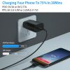 USB C Wall Charger 25W PD3.0 Fast Charger Power Adapter High Speed Wall Charger Fit for Samsung S21 S20