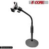 5 Core Gooseneck Phone Holder Stand for Desk Table Flexible Arm with Anti-Skid Round Base , Cell Phones Mount Clamp Compatible with iPhone Samsung