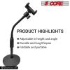 5 Core Gooseneck Phone Holder Stand for Desk Table Flexible Arm with Anti-Skid Round Base , Cell Phones Mount Clamp Compatible with iPhone Samsung