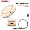 Wireless Fast Charger Pad Qi 15W Boost Charge for iPhone Samsung Slim Wire Less Charging USB-C 2020 White 5 Core cell phone accessories CDKW04 W
