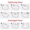 ANSTY Portable Braided Leather Charger Cord Smart USB Charging Cable Bracelet Cord For Android IPhone Phone