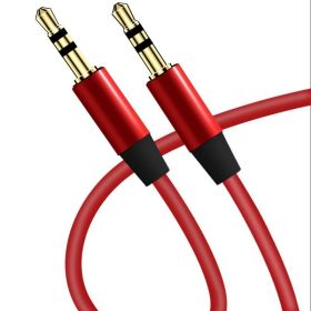 Universal Audio Cable 3.5 Male-to-male Mobile Phone Headset Audio Cable Aux Car-to-record Cable (Option: Red-3M)