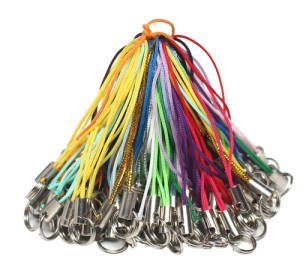 50 Piecespack Diy Colored Braid Double Circle Mobile Phone Sling Multi-color Ornament Toy Phone Case Sling (Option: 20colors mixed 100pieces-50 Piecesbag)
