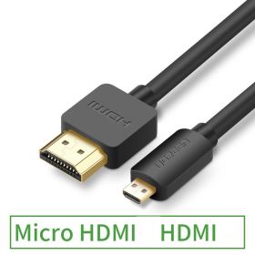 Hdmi To Hdmi Cable Mobile Phone Tablet Camera Laptop Projector Micro Head Transfer (Option: 1M)