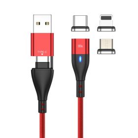 PD 100W Fast Charging Magnetic Data Cable 5A (Option: Red-1M)