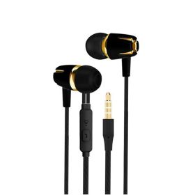 In-ear Wired Headset For Android Karaoke (Option: Black Gold)