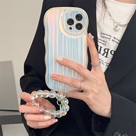 Laser Wave Silicone Phone Case (Option: Phone case and bracelet-IPhone12)