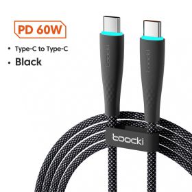 USB Type C To USB C Cable 100W 66W Fast Charging (Option: Black-1M-60w)