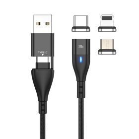PD 100W Fast Charging Magnetic Data Cable 5A (Option: Black-1M)