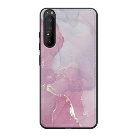 Protective Sleeve Silicone Anti-fall Soft Edge (Option: Gold powder rock pattern-Sony xzp)