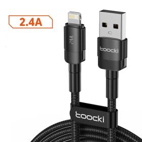 6A Fast Charging Mobile Phone Data Cable (Option: Black-Lightning data line 0.5m)