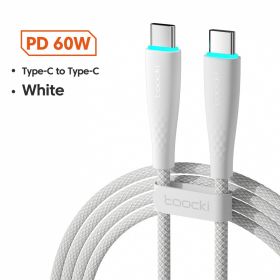 USB Type C To USB C Cable 100W 66W Fast Charging (Option: White-1M-60w)