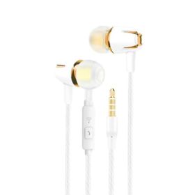In-ear Wired Headset For Android Karaoke (Option: White Gold Color)