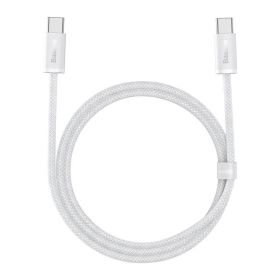 Suitable For Mobile Phone Tablet QC PD Fast Charge Transmission Braided Cable 100W (Option: White-1M)