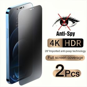 2Pcs Full Cover Anti-Spy Screen Protector For IPhone Series (size: For Iphone XR)