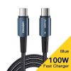 Essager PD100W Type C C to C Cable Fast Charge Mobile Cell Phone Charging Cord Wire For Xiaomi Samsung Huawei Macbook iPad