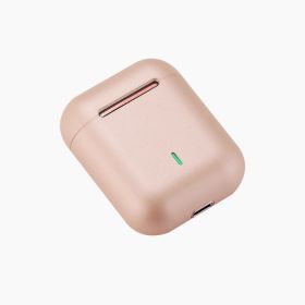 J18 bluetooth headset wireless bluetooth noise reduction (Color: Pink)