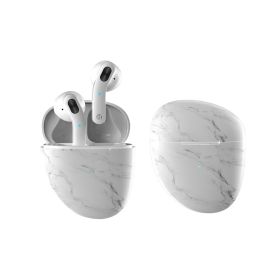 Marble Pebble Twin Bluetooth Headphones (Color: Black Pebble)