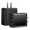 36W USB C Fast Charger 4-Port QC3.0 PD 20W Power Adapter High Speed Wall Charger for Samsung iPhone Tablet