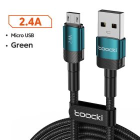 6A Fast Charging Mobile Phone Data Cable (Option: Black-Micro data line 3m)