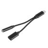 USB Type C to 3.5mm Aux Audio Charging Adapter Braided TPE Metal Shell
