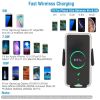 Smart Car Wireless Charger Auto Sensing Phone Holder 10W Qi Fast Charging Air Vent Mount Fit for iPhone 13/12/Pro Fit for Samsung S20/S10/S10+