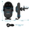 Smart Car Wireless Charger Auto Sensing Phone Holder 10W Qi Fast Charging Air Vent Mount Fit for iPhone 13/12/Pro Fit for Samsung S20/S10/S10+