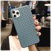 Fashion Woven Pattern Cooling Phone Case Soft Silicone Case For ; iPhone 11/12 Pro Max