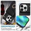Leather Case With Card Holder; 360Â° Rotation Ring Stand Protective Case Compatible With IPhone 14 IPhone 14 Pro