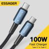 Essager PD100W Type C C to C Cable Fast Charge Mobile Cell Phone Charging Cord Wire For Xiaomi Samsung Huawei Macbook iPad