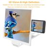 Mobile Phone Screen Magnifier 3D High Definition Video Smartphone Amplifier Foldable Phone Holder Stand For Movies Video