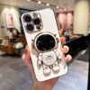 Astronaut Foldable Bracket Phone Case For ; iPhone 11/12 /13/14/Plus/Pro/Pro Max/7/8/XR/XS