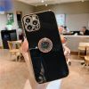 Luxury Plated Ring Bracket Shockproof Phone Case For IPhone 14 Pro Max/13 Pro/12/11/Xs Max/XR/X/8/7 Plus