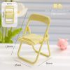 Cute Little Chair Mobile Phone Holder Foldable Desktop Shelf