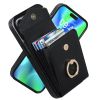Leather Case With Card Holder; 360Â° Rotation Ring Stand Protective Case Compatible With IPhone 14 IPhone 14 Pro