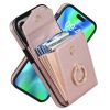 Leather Case With Card Holder; 360Â° Rotation Ring Stand Protective Case Compatible With IPhone 14 IPhone 14 Pro