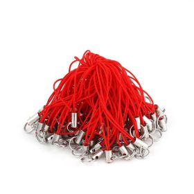 50 Piecespack Diy Colored Braid Double Circle Mobile Phone Sling Multi-color Ornament Toy Phone Case Sling (Option: Red Cord-50 Piecesbag)